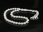 925 Sterling Silver 33 Beads Tasbih  Islamic Prayer Beads Misbaha Tesbih 501129 