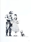 Banksy -stop And Search-screenprint-signed-wizard Oz-street Art Beauty-flat Ship