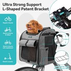 Foldable Front Bike Basket For Dogs  4-in-1 Pet Carrier Backpack shoulder Bag   
