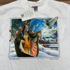 Vintage Native American T Shirt Mens Large Single Stitch 90s Wilderness Crewneck