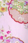Japanese Yukata Kimono Women Colorful Circles Cotton Robe Made In Japan