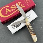 Case Xx Peanut Genuine Red Deer Stag Pocket Knife Stainless Steel 09443