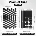 4 Pcs Cell Phone Grip Tapes Stickers Anti-slip Grip Rubberized Decal Stickers