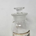 Antique Apothecary Glass Label Jar Pharmacy Medicine Bottle Lot  Sulphur 9 5 