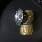 Antique Justrite Miner s Carbide Lamp W 7  Reflector Made In Usa