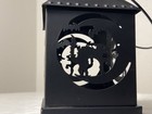 Metal Halloween Lantern Tea Light Holder     Black Cutout Design