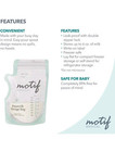 Motif Medical Breast Milk Storage Bags 8oz Single Use Bags 100 Count Bpa-free