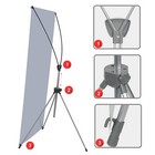 Premium X Banner Stand Display Adjustable Sizing From 24 x72  2 Unit    With Bag