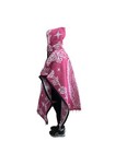Mexican Poncho With Hood  Virgen De Guadalupe  Blanket  One Size  Hot Pink