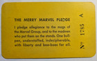1964 Merry Marvel March Marching Society Membership Card  1785