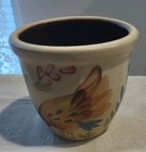 Vintage Bbp Salt Glazed Crock Hand Painted Hen Beaumont Brothers 4 