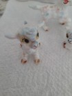 Sweet Vintage Little Lamb Figurines Pink   Blue Nursery Mama   Baby Lot Of 3