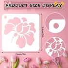 Julmelon Flower Stencils For Wood  20pcs Sunflower Painting Stencil Reusable    