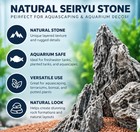 Seiryu Stone Aquarium Rocks   3lb 3-5 In   Natural Decor For Aquariums