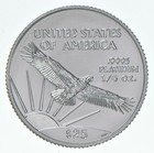 2001  25 American Platinum Eagle 1 4 Oz 0 25 Oz Platinum