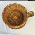 Teacup Shaped Large Rattan Catch All Basket Planter 11    X 6   