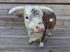 Rare Vintage 1954 Large Hagen-renaker Designers  Workshop Hereford Bull  domino 