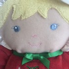 Vtg Prestige Baby Doll 9    Merry Christmas Rattle Stuffed Animal Plush Toy Lovey