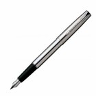Parker Frontier Stainless Steel Ct Fountain Pen Chrome Steel Finish   Gift Case