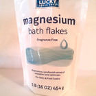 Magnesium  Bath Flakes - Lot Of 3 Fragrance Free 16 Oz Bags