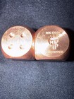 Copper Fine  999 Dice Hand Poured Bullion Round Coin Ounce 999