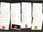 Romania Stamp Collection  Box Full Of 102 Cards Glassines   Pages Huge Cat Value