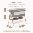 New Parents Bassinet - Delta Children Bondi Adjustable Height Tan