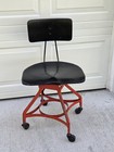 Vintage Toledo Swivel Drafting Chair Casters Industrial Design Architect Stool
