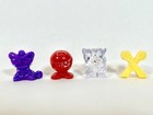 Lot Of 14 Vintage Gogo   s Crazy Bones Figures Ice Clear Mixed Years 90s Magic Box