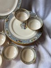 1921 Lenox Autumn Bone China 56 Piece Set   Black Stamp 11 Settings  1 Platter
