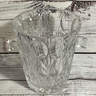 Vtg  Cut Crystal Ice Bucket- 6 75 
