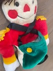 Vintage Santa s Best Christmas Stocking Toy Soldier Red Green 3d Plush