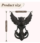 Antique Gothic Owl Front Door Knocker  Rustic Black Cast Iron Knocker New