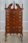 60253  Statton Oxford Antique Cherry New England Highboy