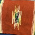Vintage Chimayo Wool Geometric Designed Hand Made Runner Or Wall Textile