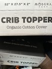 Modera Crib Baby Mattress Topper Pad  With Organic Cotton Cover New
