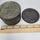 Buffalo Nickel Stacked Coin Piggy Bank 3  Novelty Indian Head 1877 Penny Metal