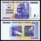 Zimbabwe 10 Billion 10 000 000    000 Dollars 2008  Unc  5 Pcs Lot  P-85 Prefix Aa