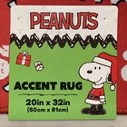 New Peanuts Gang Christmas Caroling    merry Christmas  Accent Rug 20in X 32in
