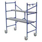 Portable Rolling Scaffold 4 1 Ft H X 3 8 Ft W 500 Lb Load 2 Platforms Lock Wheel