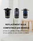 Dichroma 41050 7w Replacement Bulbs Compatible With Dynatrap 4 Pack  Black