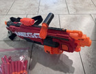 Nerf N-strike Mega Mastodon Blaster W  Strap   Darts Tested Working - Free Ship