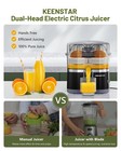 Keenstar Electric Citrus Juicer  Dual-head Orange Juicer Squeezer  Portable J   