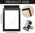 3x Full Page Magnifying Glass For Reading  Lightweight Rectangular Magnifier Pro
