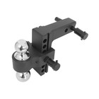 2  Receiver Trailer Hitch 6  Drop Tow Hitch Adjustable Dual Ball Mount 18500lb