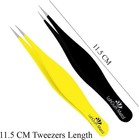 Super Sharp Pointed Tweezers Precision Fine Point Tip Ingrown Hair Removal Kit -