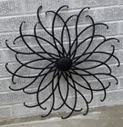 22    Metal Wall Art L Sculpture Floral Starburst Pinwheel Patio In outdoor Decor