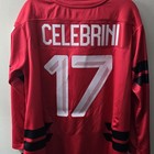 Macklin Celebrini Team Canada Olympic Hockey Jersey Women s Large Nwt Bauer Red
