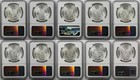 Lot 10 Mix Date Morgan Dollar  1 Ms 63 Ngc  10 Coins 