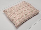 Vtg Harris Bluprint Quality Ticking Feather Down Filled 12x14 Pillow Pink Floral
